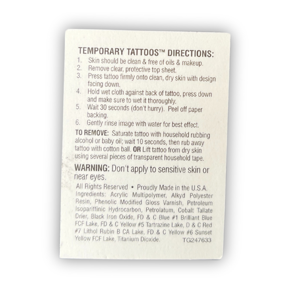 100.7 The Wolf (KKWF) Radio Temp Tattoo (15 Pack)