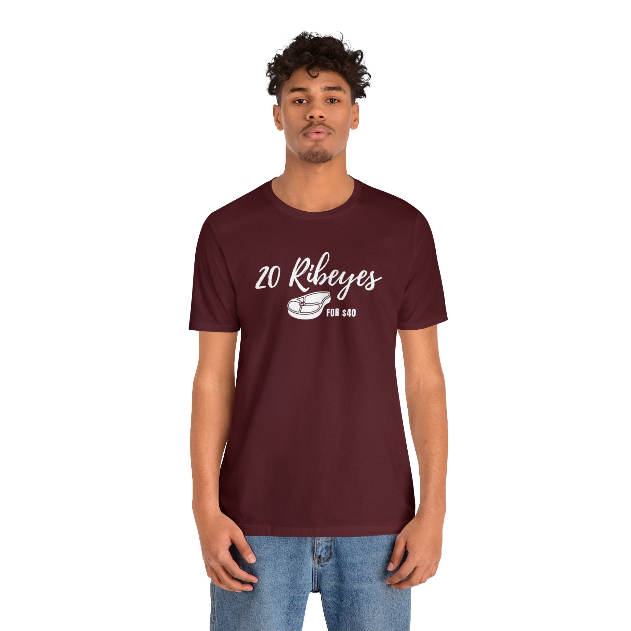 20 Ribeyes Meat Truck Remote Unisex Tee