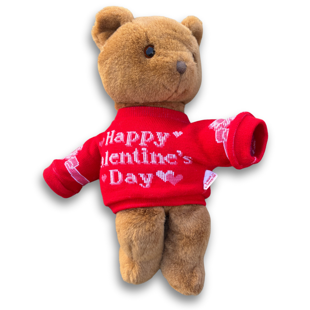 106.1 BLI Radio Station V-Day Plush Bear Vtg