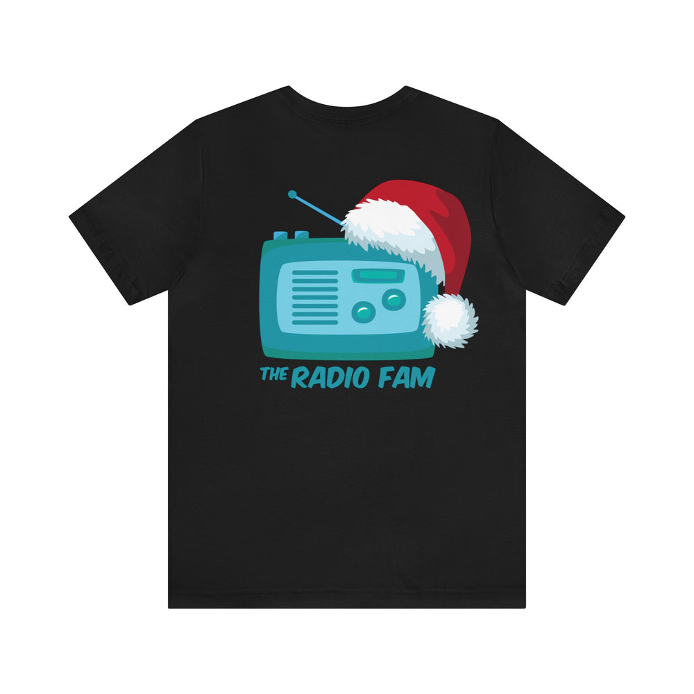 Front & Back Santa Hat Holiday Logo Unisex Tee