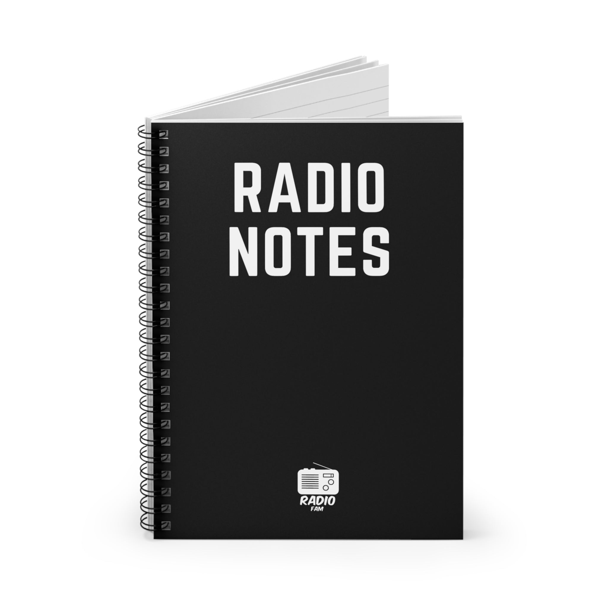 Radio Notes Spiral Notebook - Ruled