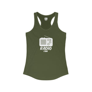 
            
                Load image into Gallery viewer, Radio Fam Logo Women&amp;#39;s Slim-Fit Tank
            
        