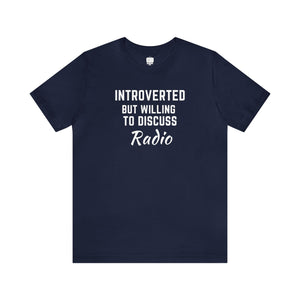 
            
                Load image into Gallery viewer, Radio Introvert Unisex Tee
            
        