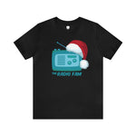 Santa Hat Holiday Radio Fam Unisex Tee