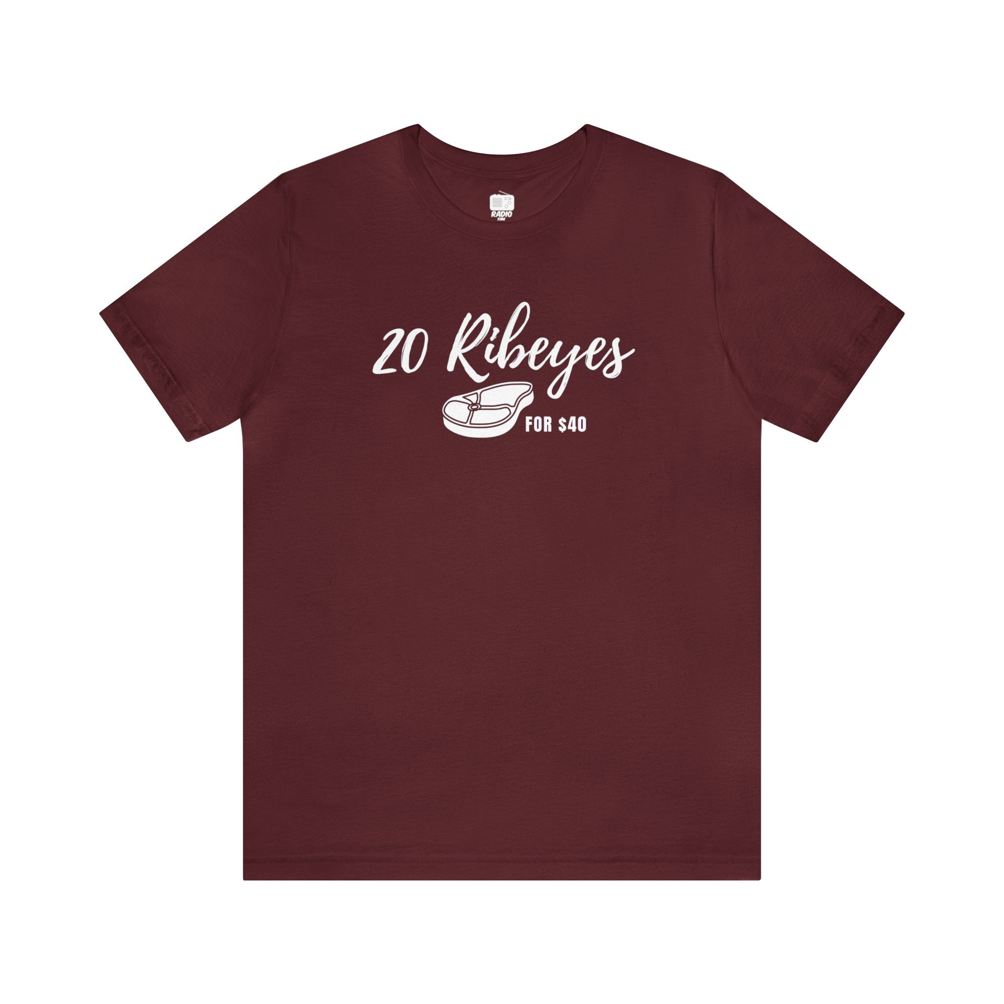 20 Ribeyes Meat Truck Remote Unisex Tee