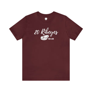 20 Ribeyes Meat Truck Remote Unisex Tee