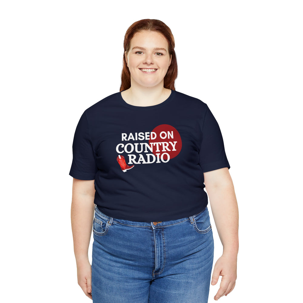 
            
                Load image into Gallery viewer, Raised on Country Radio Unisex Tee
            
        