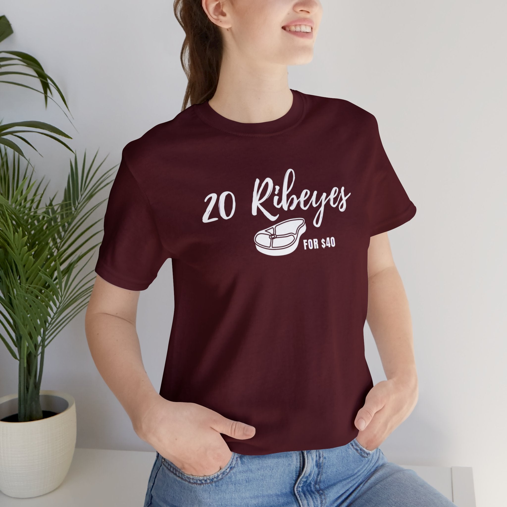 20 Ribeyes Meat Truck Remote Unisex Tee