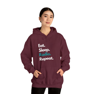 Eat Sleep Radio Repeat Unisex Heavy Blend™ Hoodie