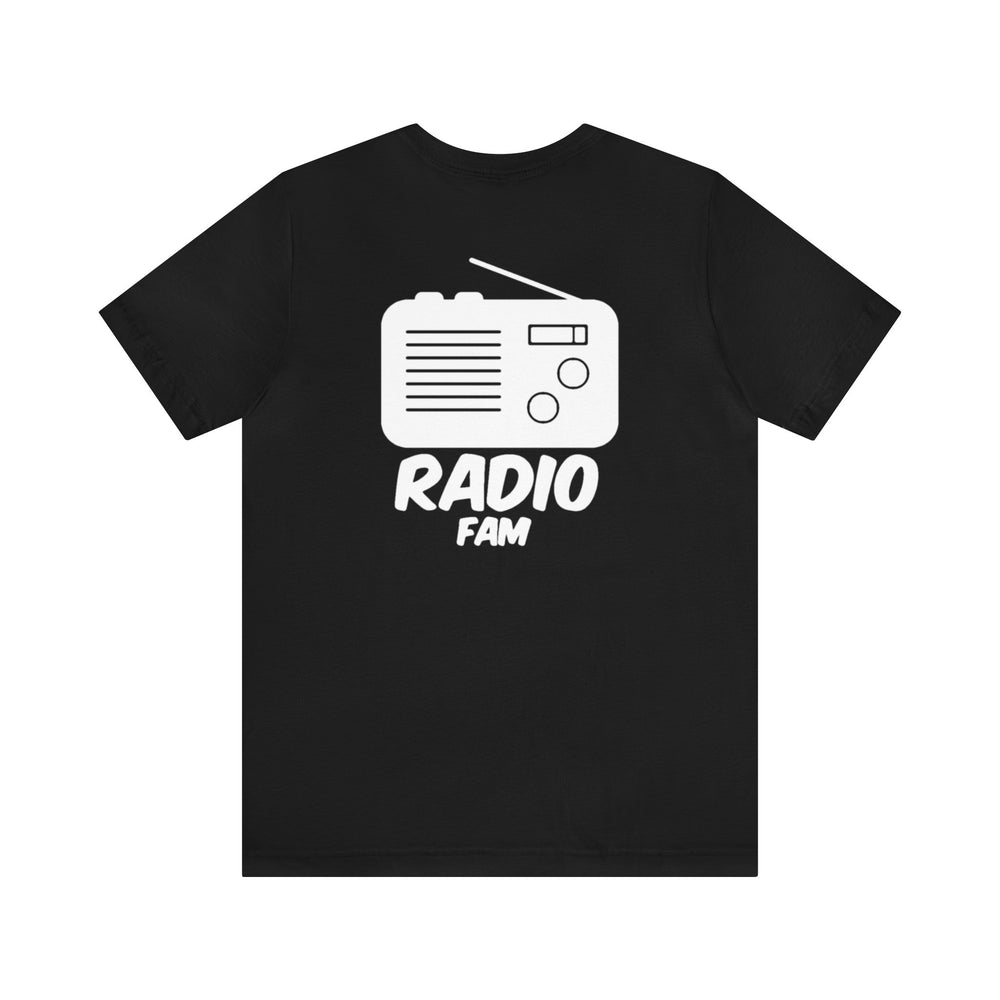 Front & Back RADIO FAM Logo Unisex Tee