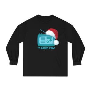 Santa Hat Holiday Radio Fam Logo Classic Long Sleeve T-Shirt