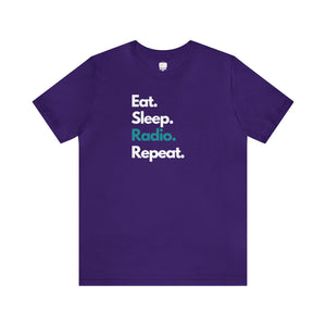 Eat Sleep Radio Repeat Unisex Tee