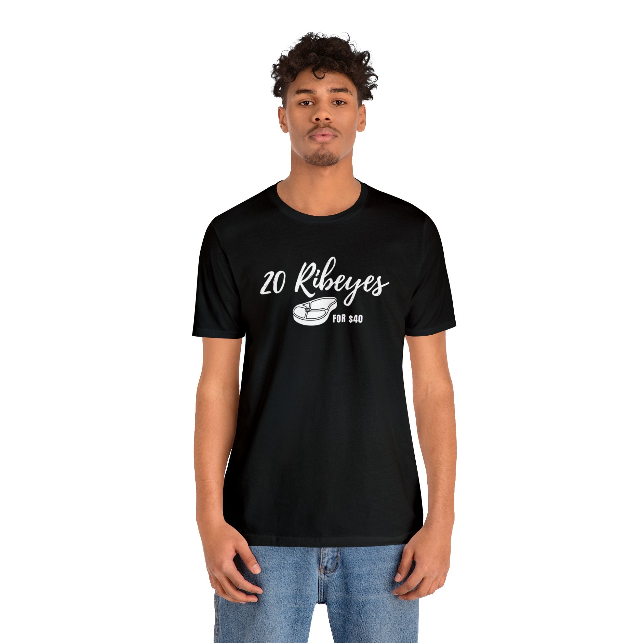 20 Ribeyes Meat Truck Remote Unisex Tee