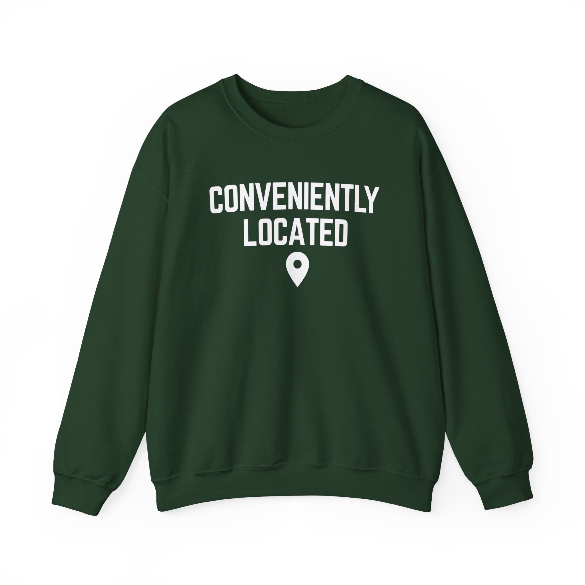 Conveniently Located Crewneck Sweatshirt