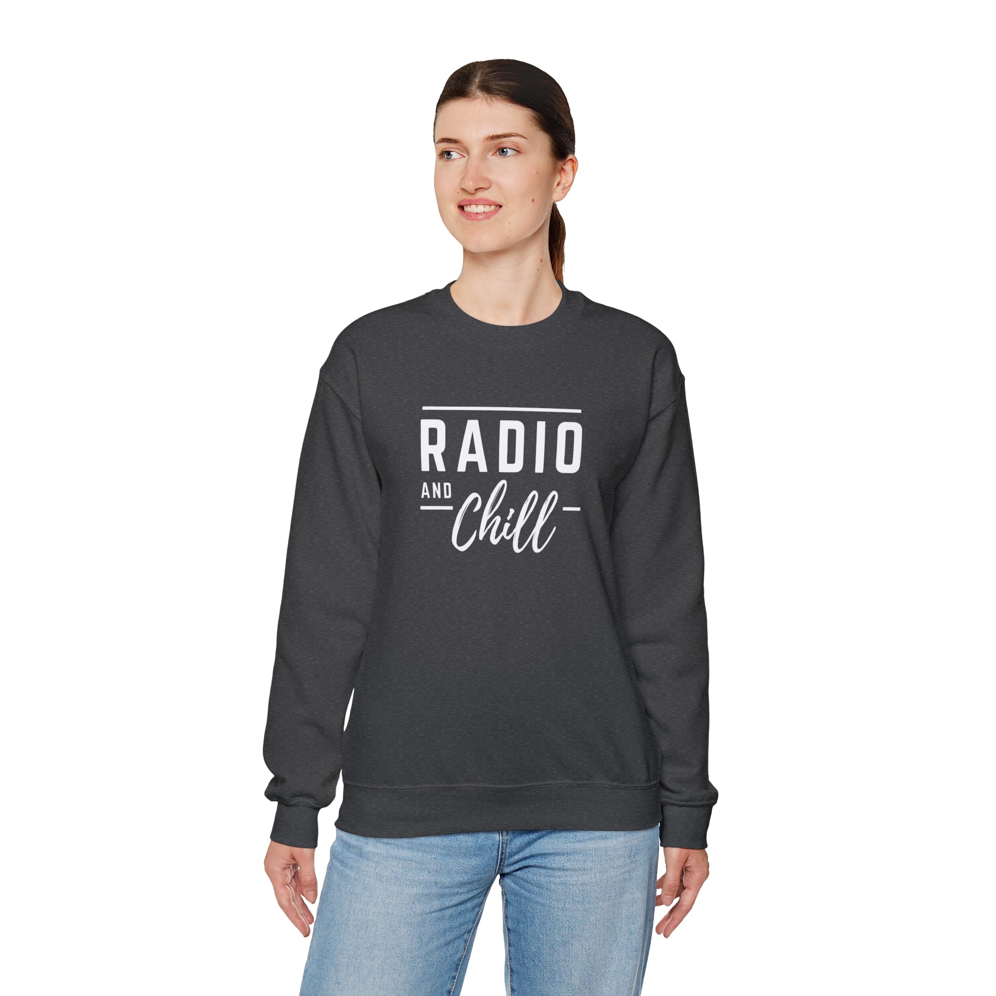 Radio and Chill Crewneck Sweatshirt Unisex