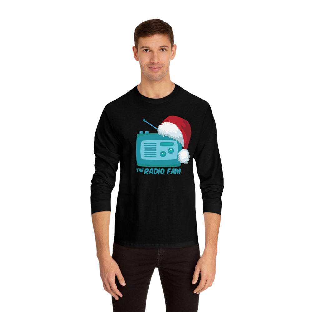 Santa Hat Holiday Radio Fam Logo Classic Long Sleeve T-Shirt