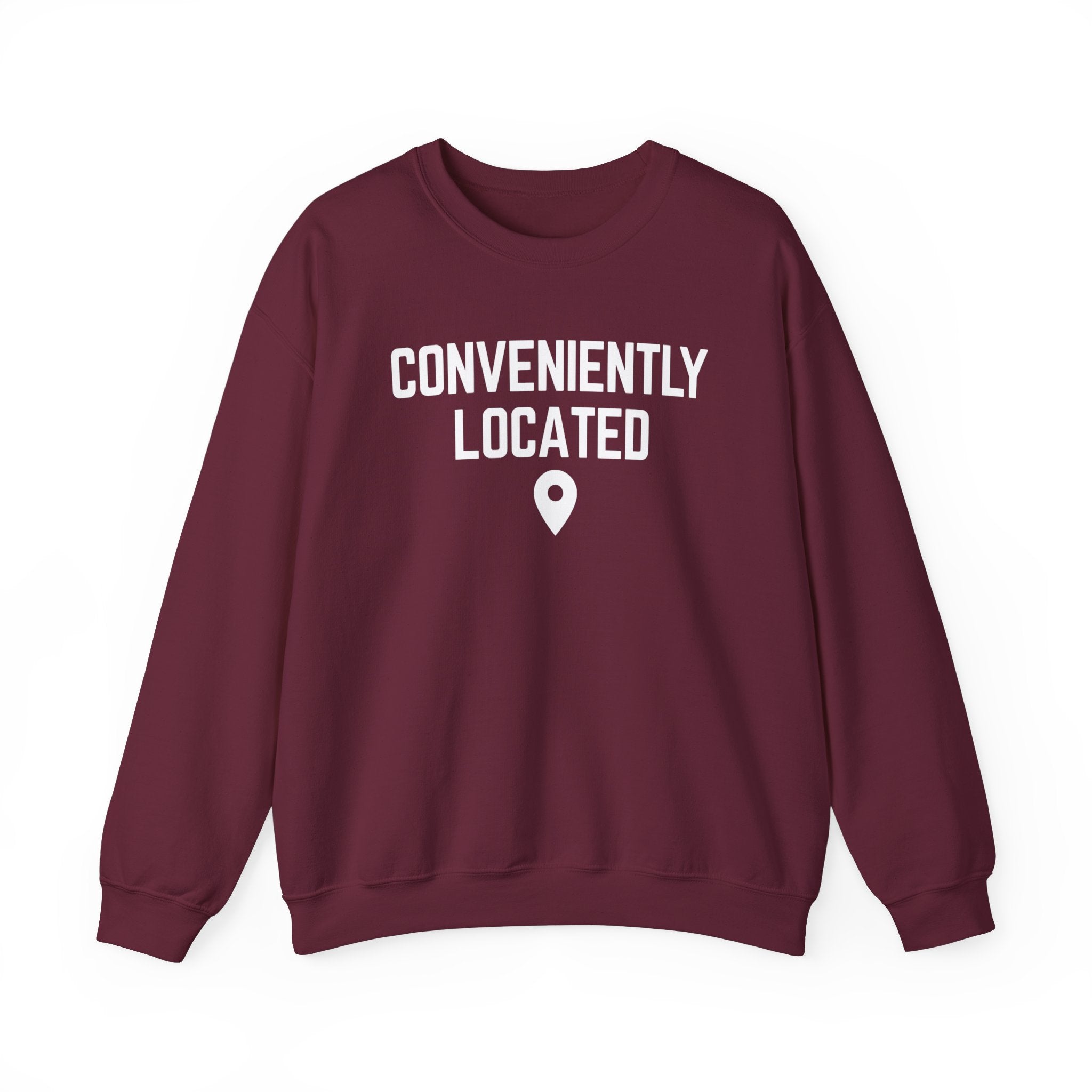 Conveniently Located Crewneck Sweatshirt
