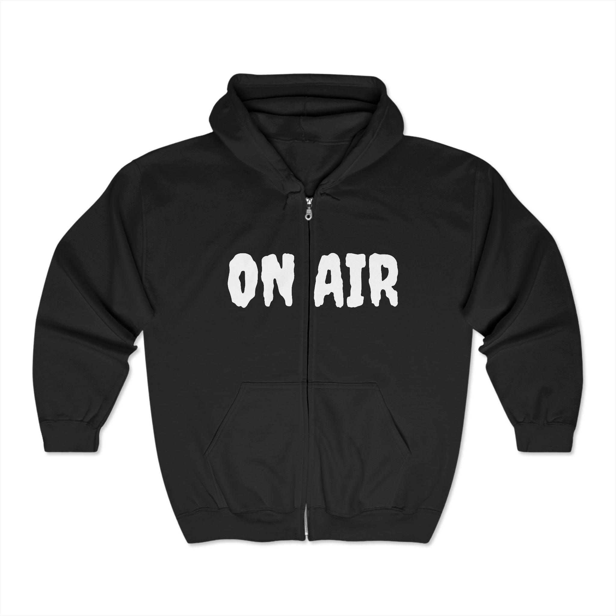 ON AIR Goth Emo Punk Zip Hooded Sweatshirt