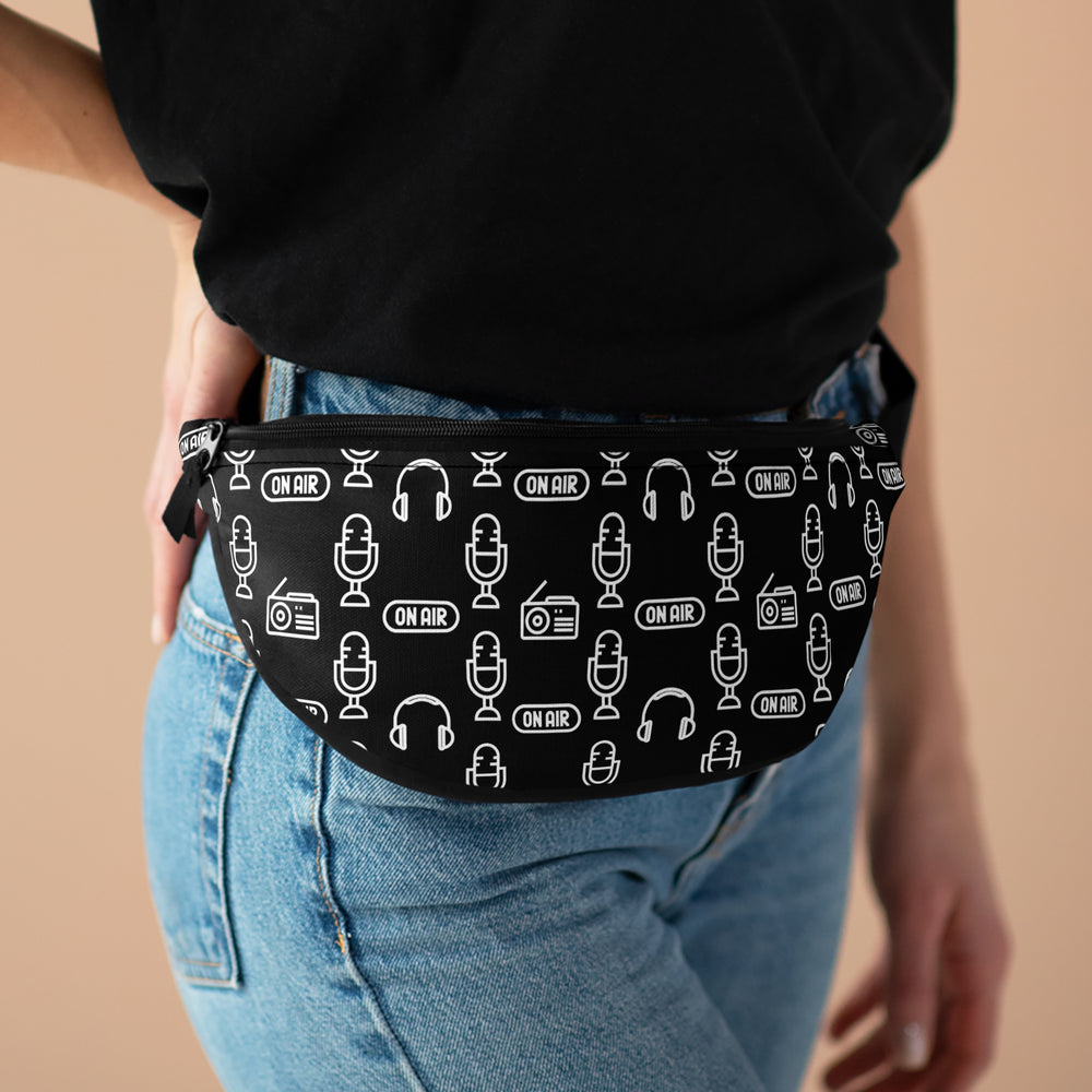 
            
                Load image into Gallery viewer, Black Radio Fanny Pack
            
        