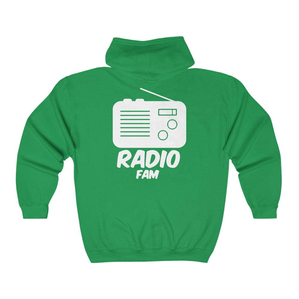 ON AIR Radio Fam Logo Unisex Full Zip Hooded Sweatshirt