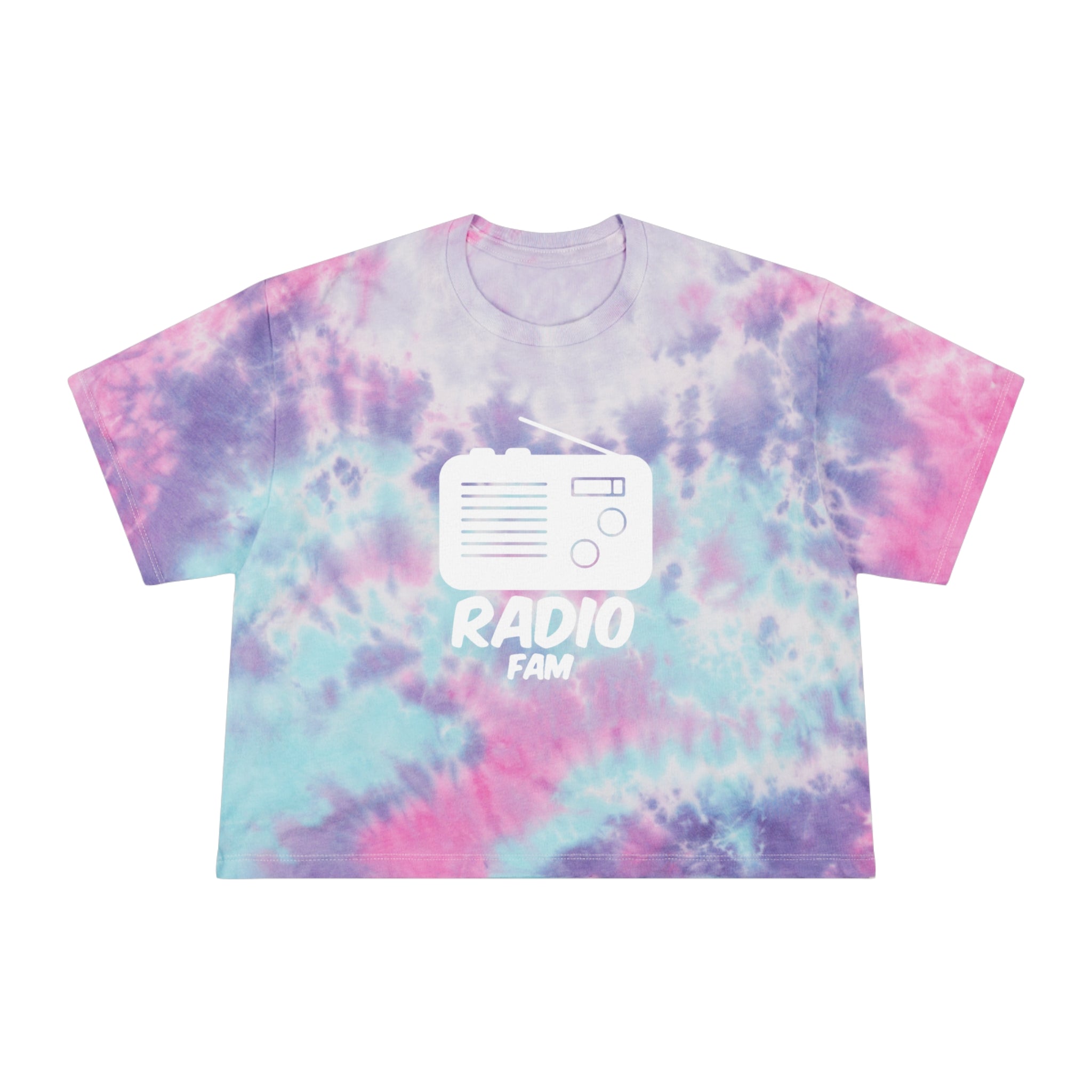 Radio Fam Logo Tie-Dye Crop Tee Women's