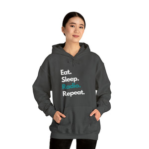 Eat Sleep Radio Repeat Unisex Heavy Blend™ Hoodie