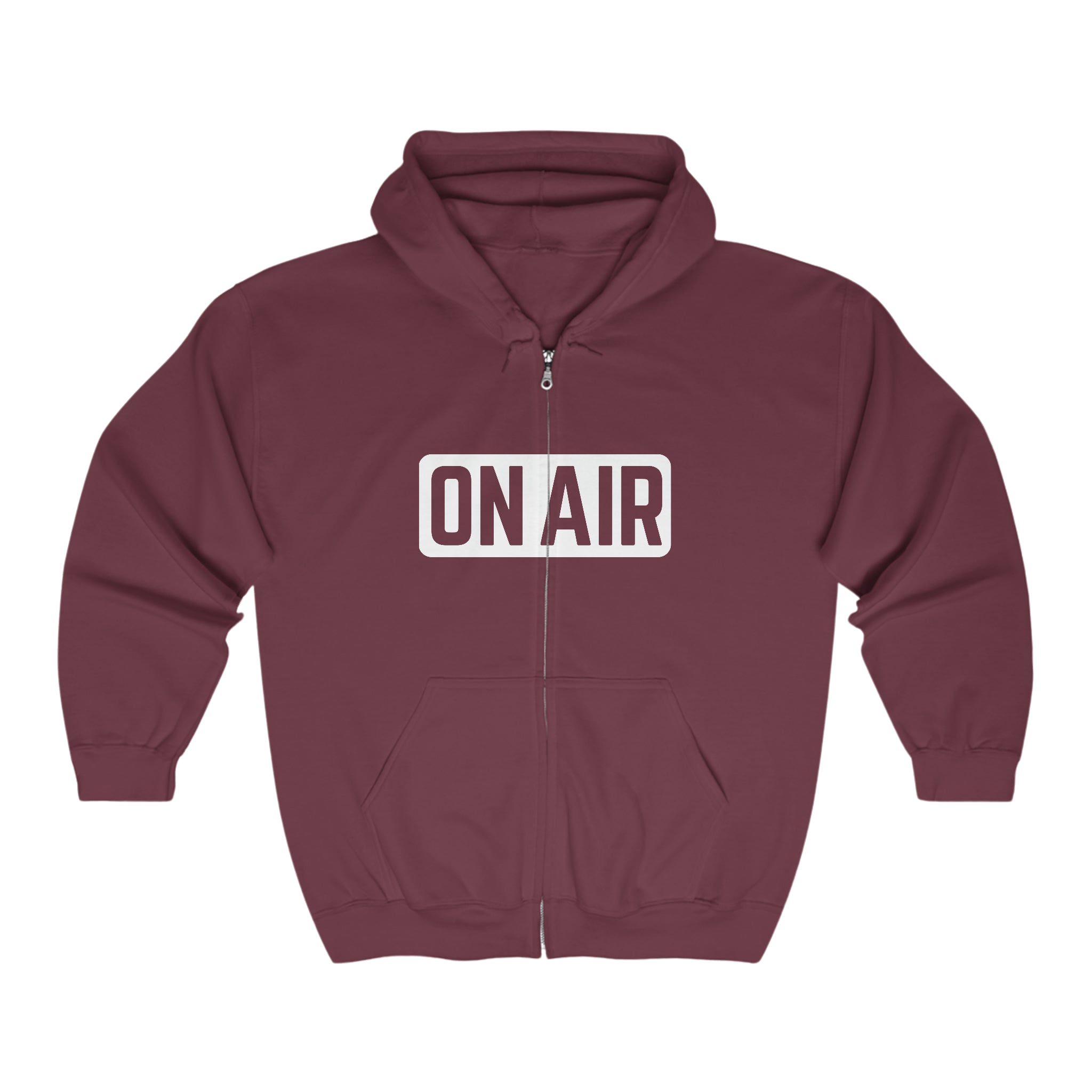 ON AIR Radio Fam Logo Unisex Full Zip Hooded Sweatshirt