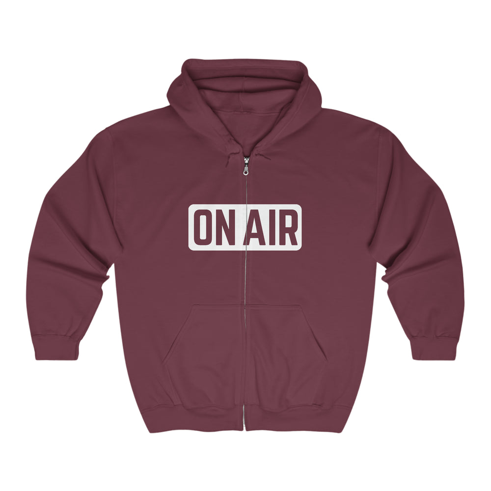 ON AIR Radio Fam Logo Unisex Full Zip Hooded Sweatshirt
