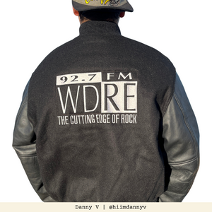 92.7 WDRE VTG Leather Staff Jacket