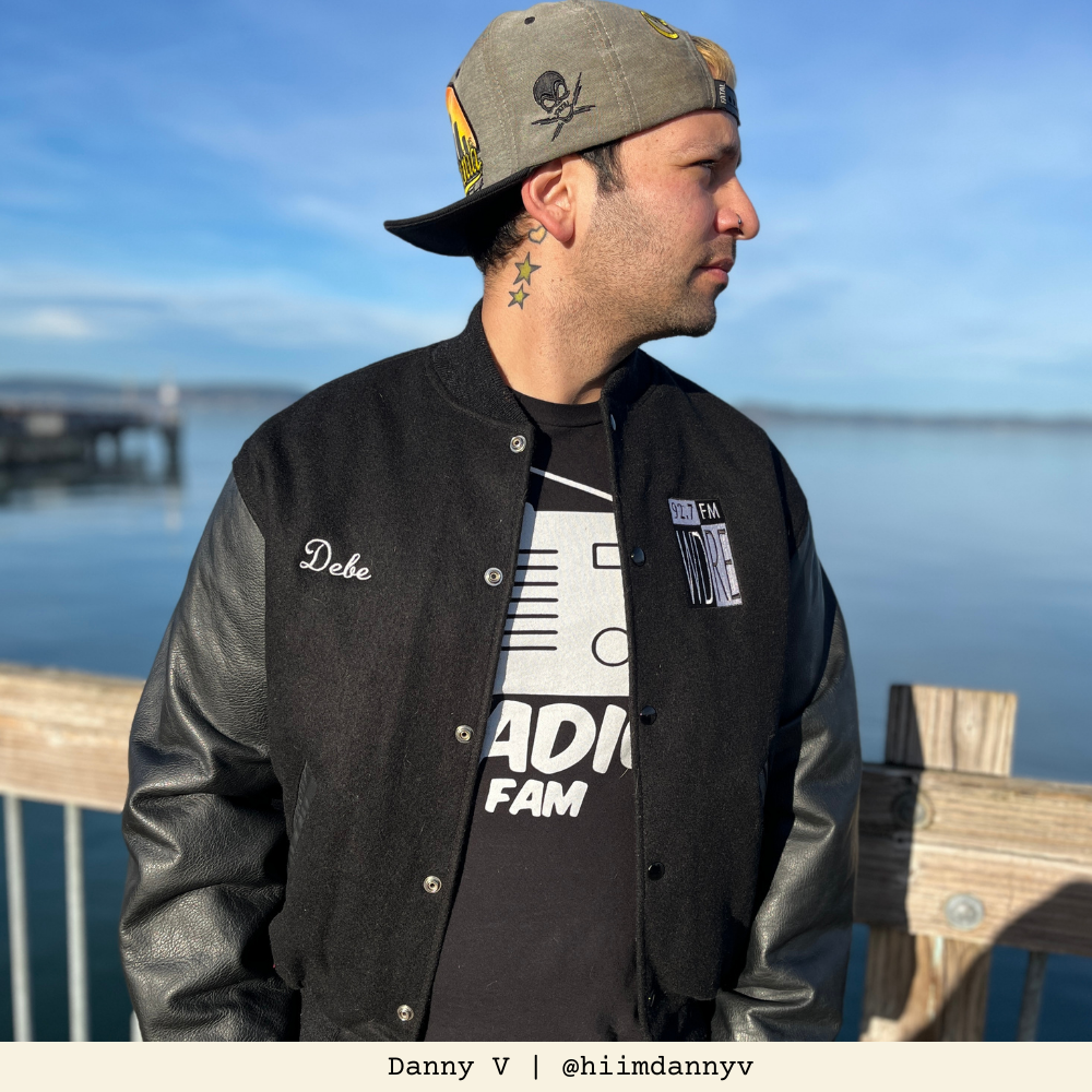 92.7 WDRE VTG Leather Staff Jacket