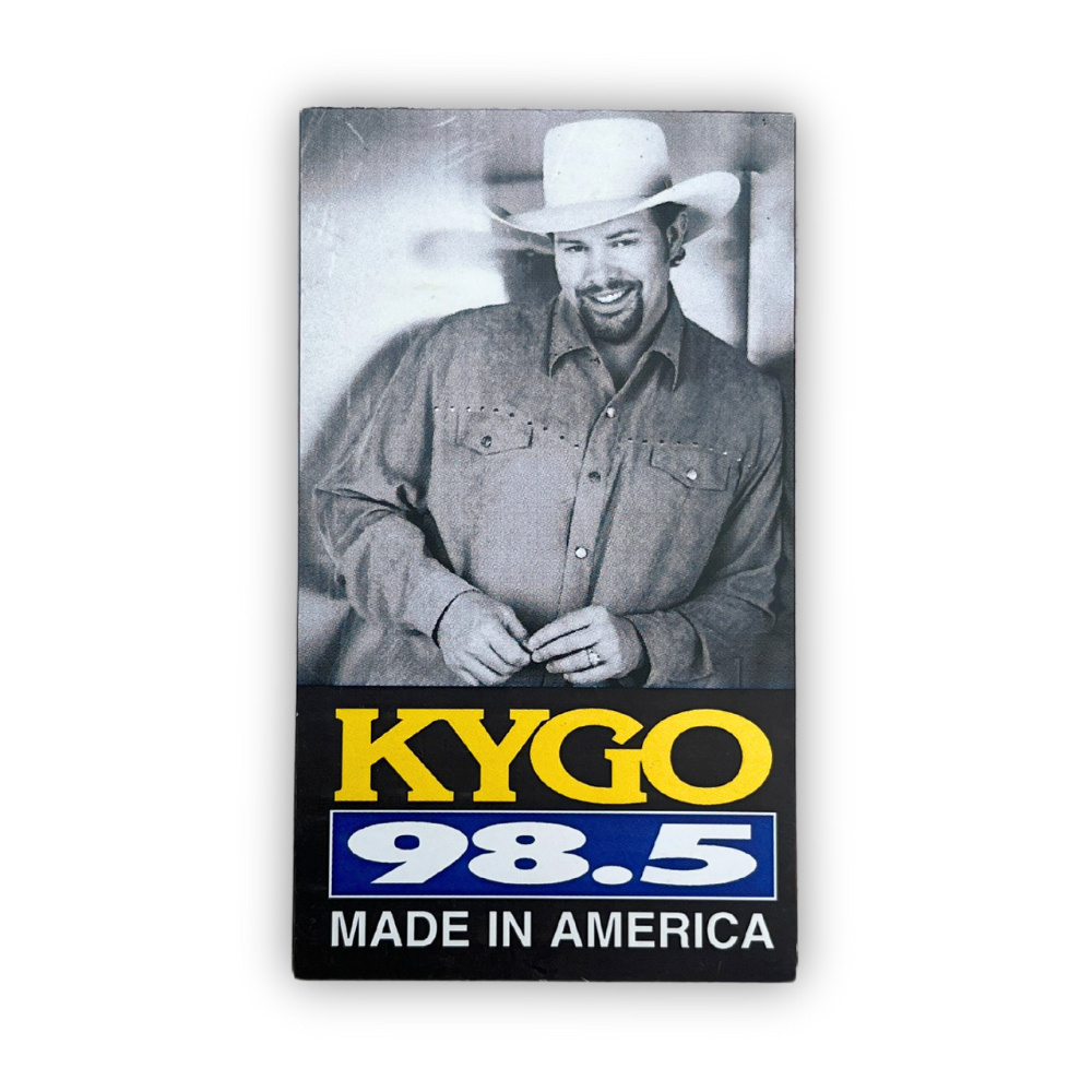 98.5 KYGO Toby Keith VTG Magnet