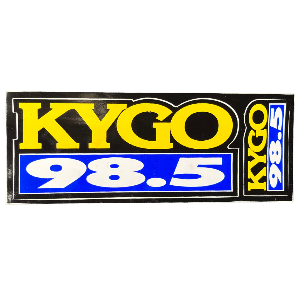 98.5 KYGO VTG Bumper Sticker