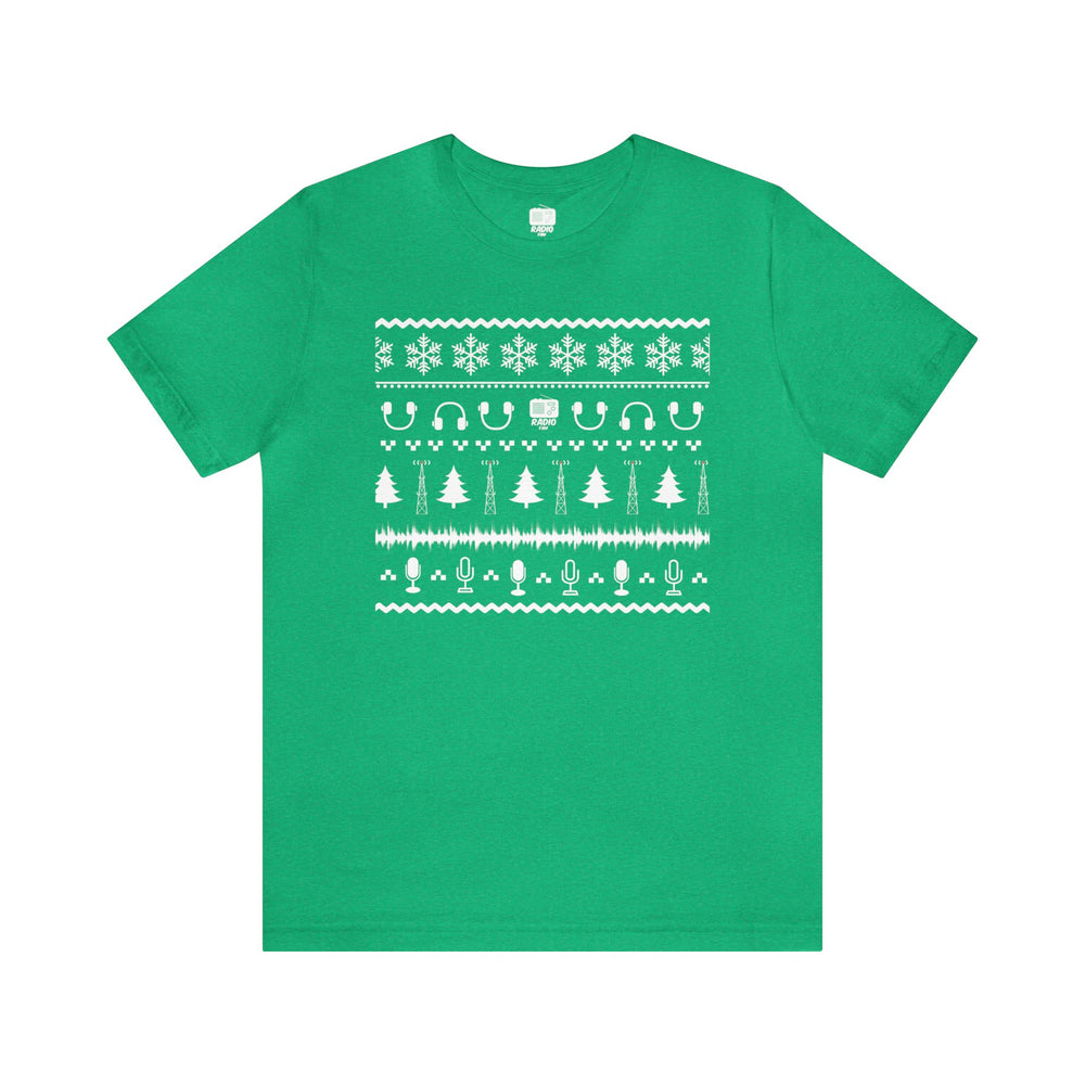 
            
                Load image into Gallery viewer, Radio Holiday Sweater Unisex Tee
            
        