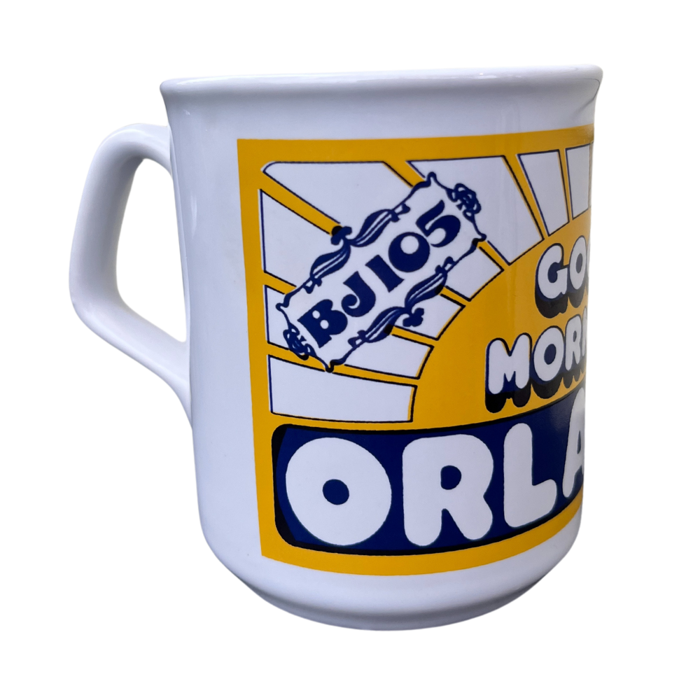 BJ-105 & WLOQ Good Morning Orlando VTG Mug