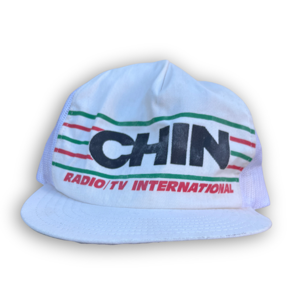 CHIN Radio TV Vtg Trucker Hat Snapback International Canadian Broadcasting Co