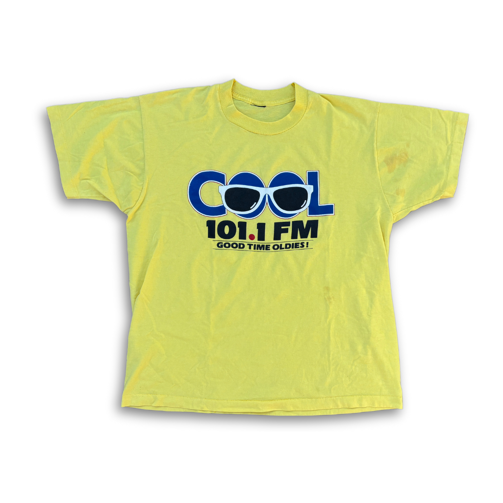 COOL 101.1 Radio Station Shirt VTG