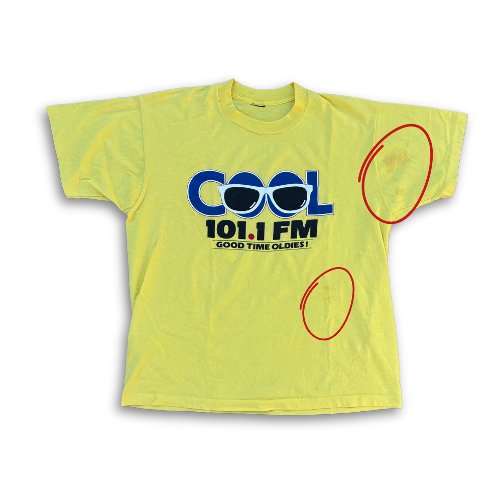 COOL 101.1 Radio Station Shirt VTG