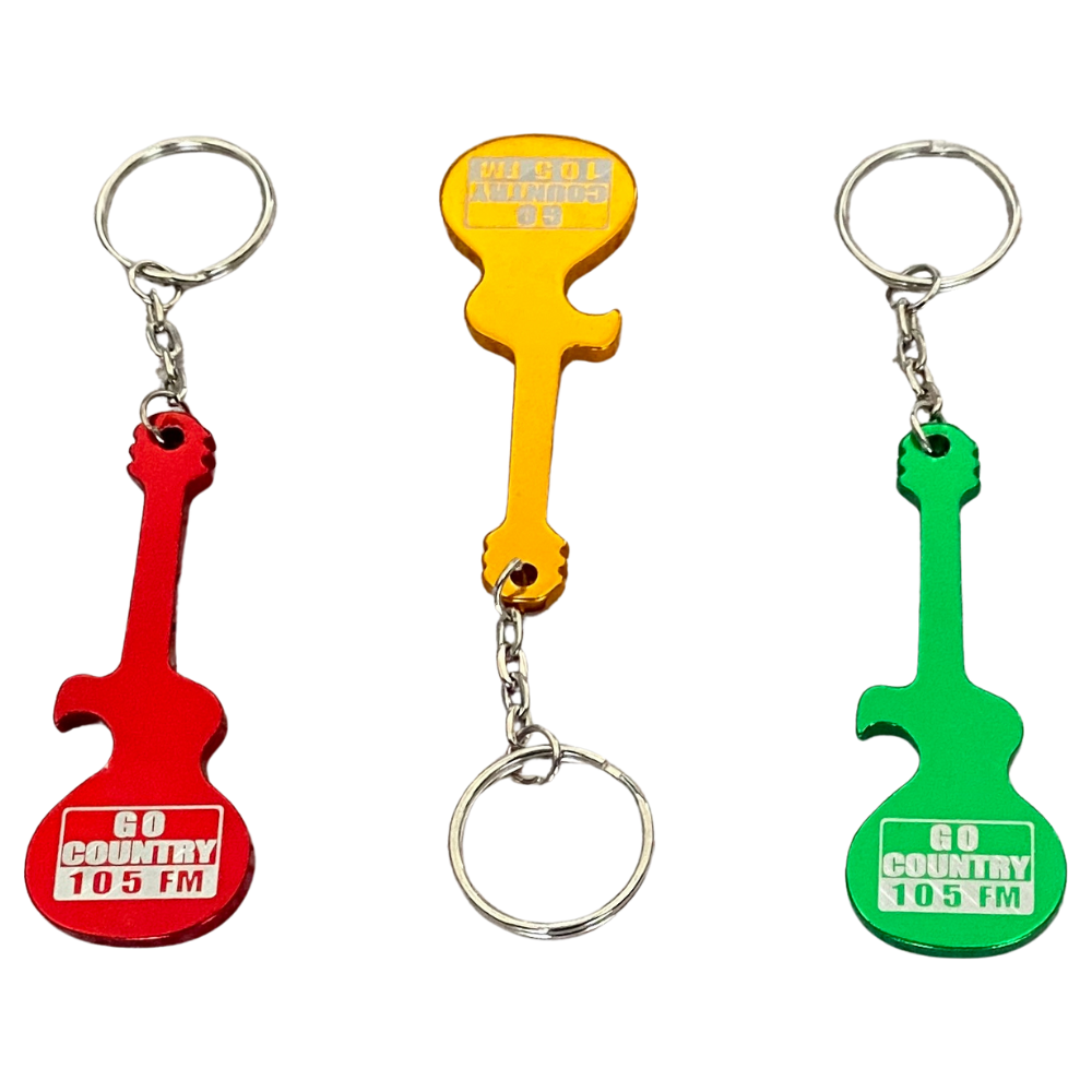 Go Country 105 Guitar Keychain