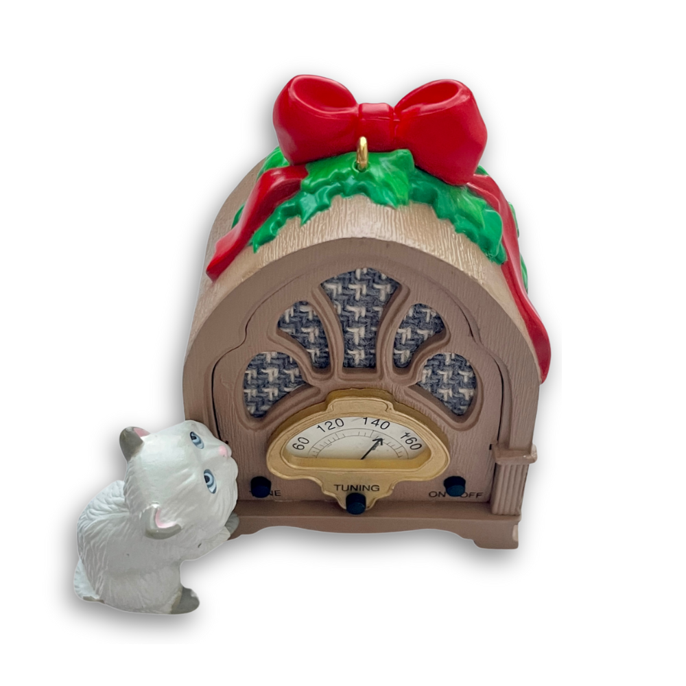 Hallmark Radio Kitty Ornament VTG