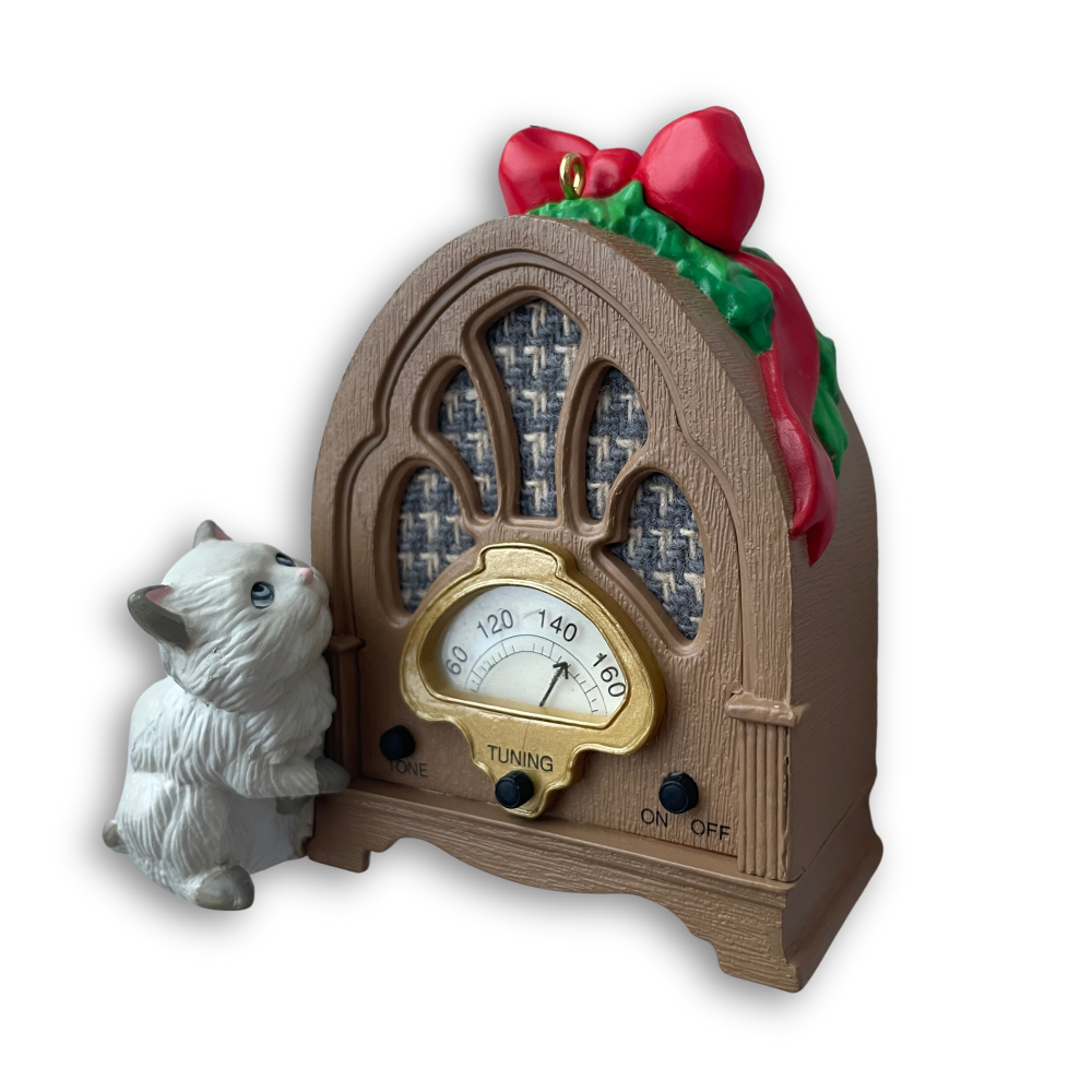 Hallmark Radio Kitty Ornament VTG
