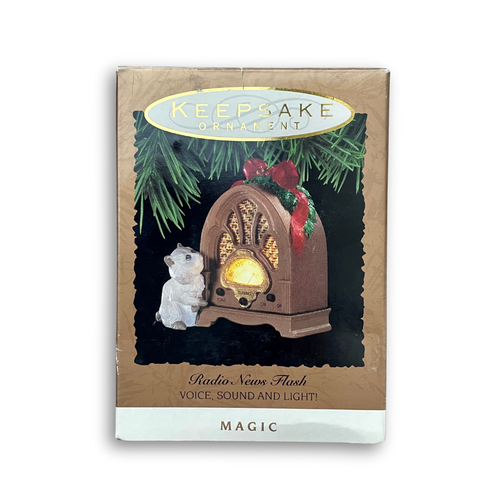 Hallmark Radio Kitty Ornament VTG