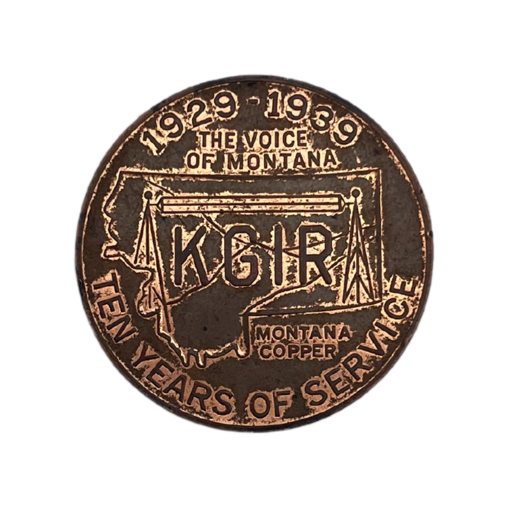 KGIR Radio 10 Year Coin VTG