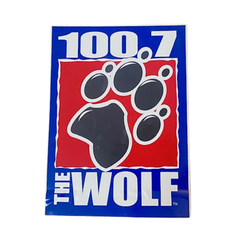 100.7 The Wolf SEATTLE (KKWF) Sticker – The Radio Fam