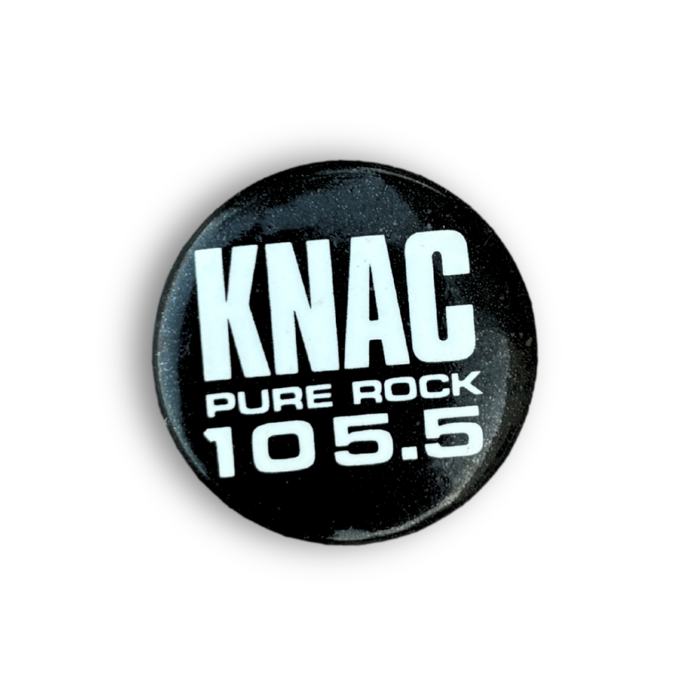 KNAC Pure Rock 105.5 VTG Button
