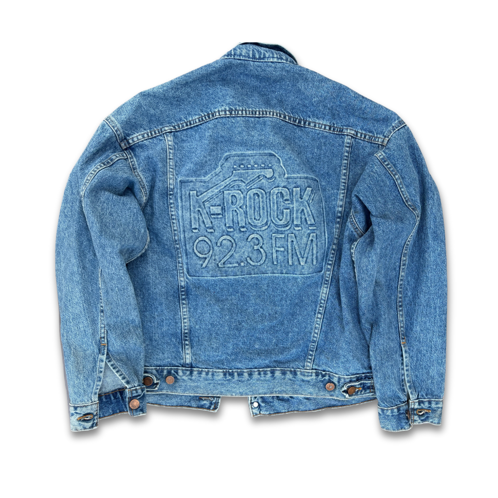 KROCK 92.3 FM Denim Jacket VTG