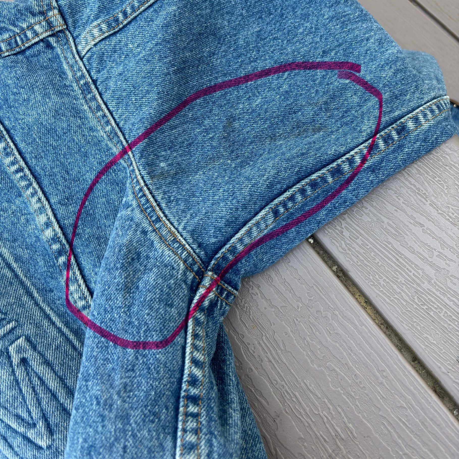 KROCK 92.3 FM Denim Jacket VTG