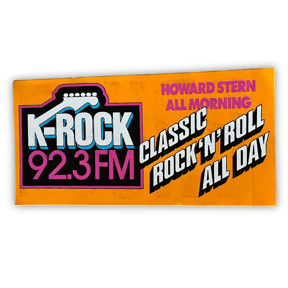 KROCK 92.3 Classic Rock N Roll All Day Sticker