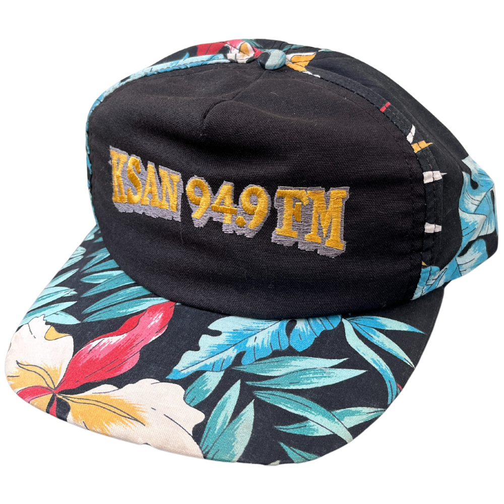 
            
                Load image into Gallery viewer, KSAN 94.9 Radio Station 90&amp;#39;s Floral Snapback
            
        