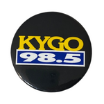 98.5 KYGO Logo VTG Button