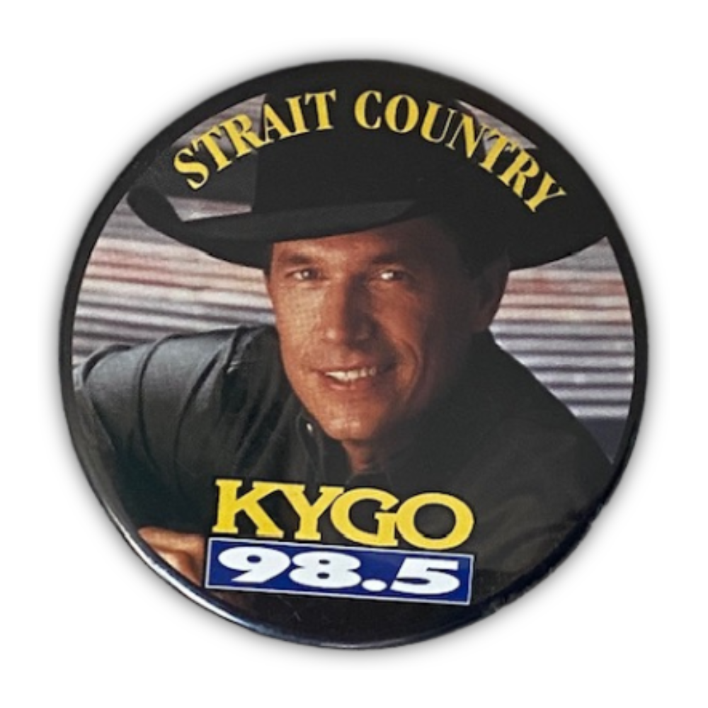 98.5 KYGO George Strait VTG Button